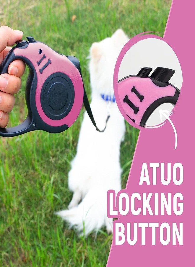 Rexmon Retractable Dog Leash - 16ft Quick-Lock Nylon Tape Dog Chain - 360° Tangle-Free, Anti-Slip Cat & Dog Rope - Small, Medium, Large Pet Accessories (up to 33 lbs/15kg) - Multi colour 1 Pcs,5 Meter - Image 4